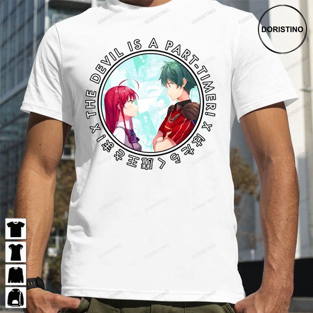 Cute Couple The Devil Is A Part-timer Awesome Shirts